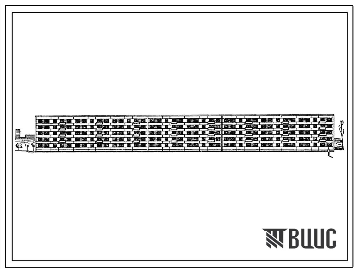 Типовой проект 1-467АС-1 Пятиэтажный восьмисекционный крупнопанельный дом на 110 квартир.