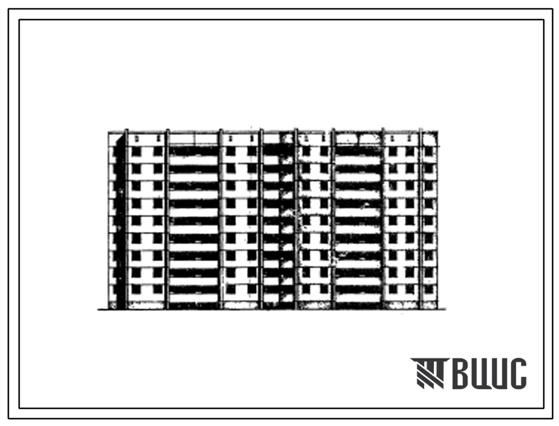 Типовой проект 97-038 Девятиэтажная крупнопанельная 72 квартирная сдвоенная поворотная блок-секция (однокомнатных 1А-1, 1Б-18; двухкомнатных 2Б-17; трехкомнатных 3А-18; четырехкомнатных 4Б-18).