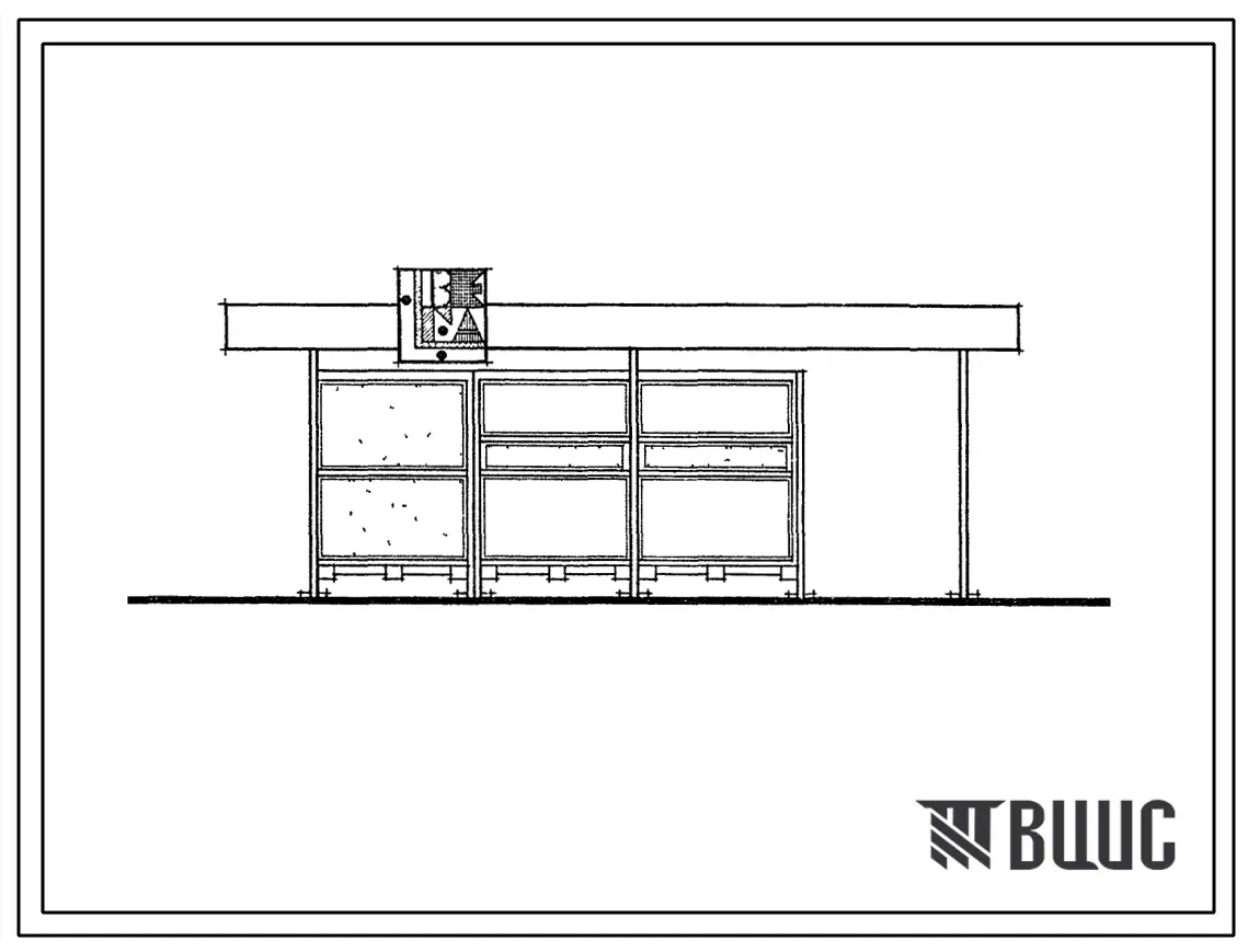 Типовой проект 310-1-18 Киоски (киоск «Расширенный ассортимент товаров»)и павильоны торгово-бытового обслуживания из сборных конструкций заводского изготовления.