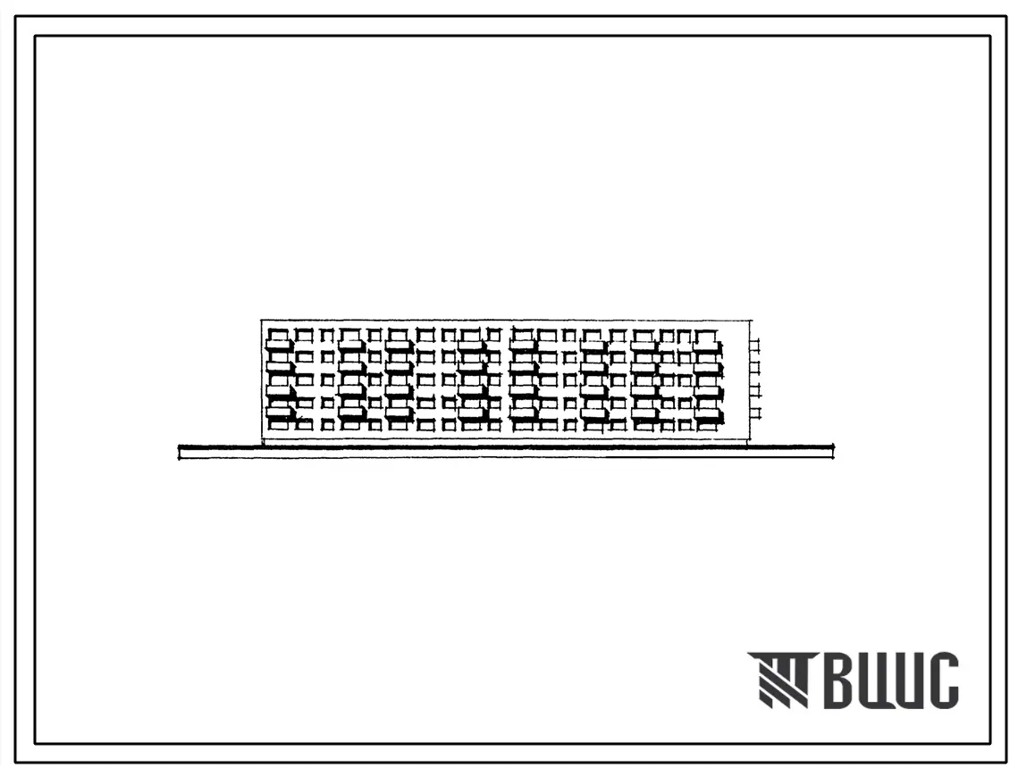 Типовой проект 1-318-33/66 Пятиэтажный четырехсекционный кирпичный жилой дом на 55 квартир.