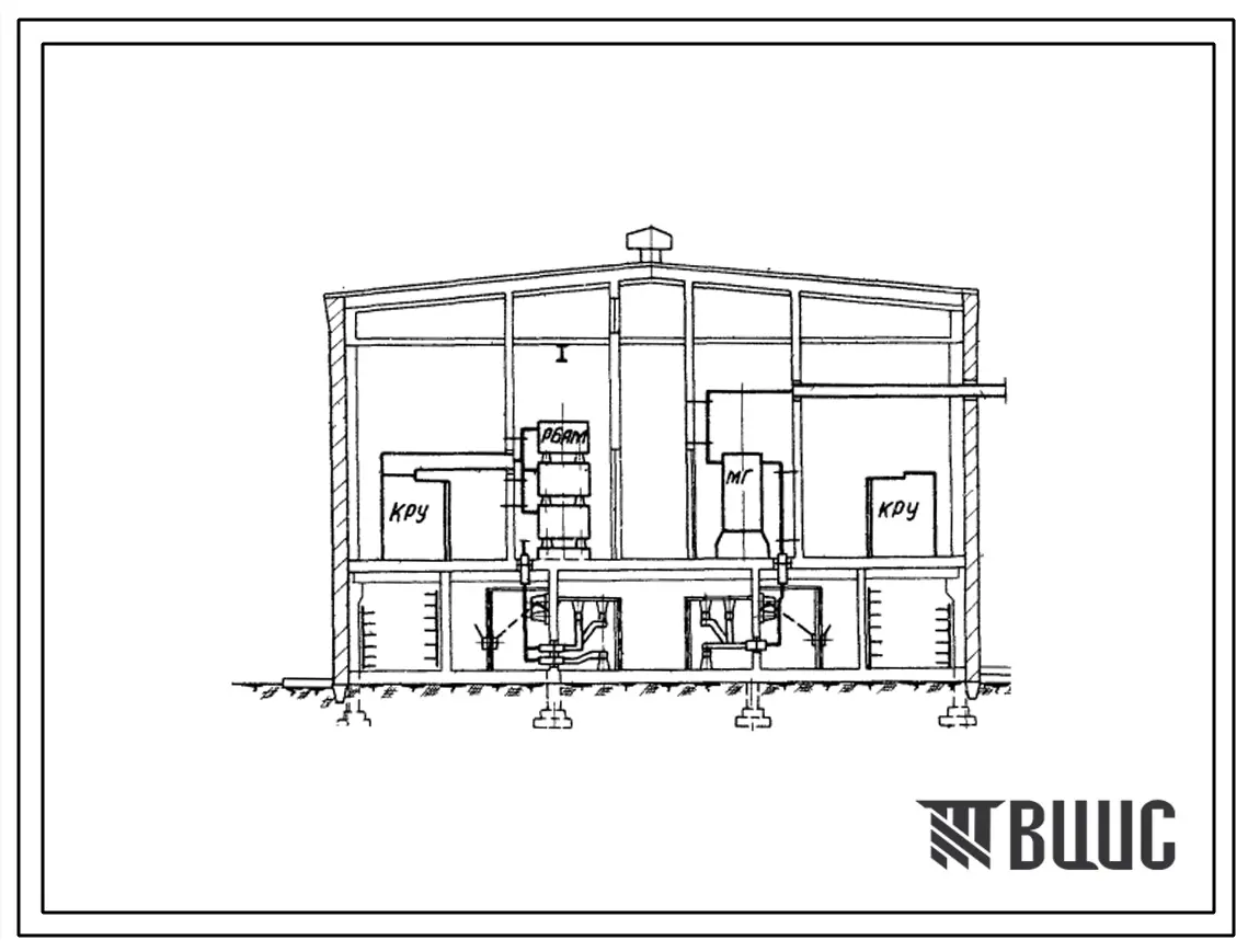 Серия 4.407-91 Компоновка закрытых распределительных устройств главных понизительных подстанций с групповыми реакторами на отходящих линиях 6-10кв. Материалы для проектирования.