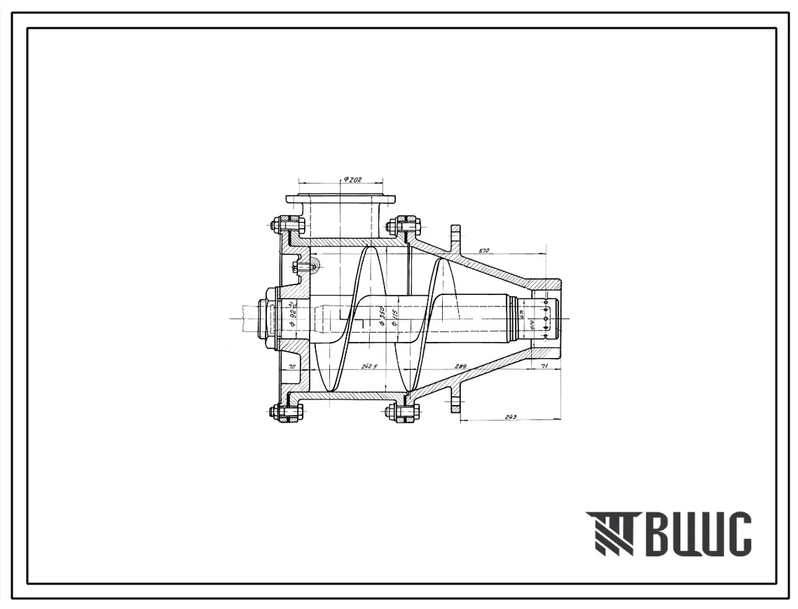 Проект Н5613 Горелка плоскопламенная ГППС-6 для природного газа