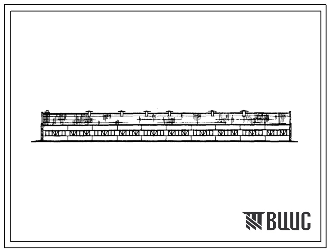 Типовой проект 801-4-109.13.86 Здание для откорма 230 голов молодняка крупного рогатого скота привязного содержания (для Латвийской ССР)
