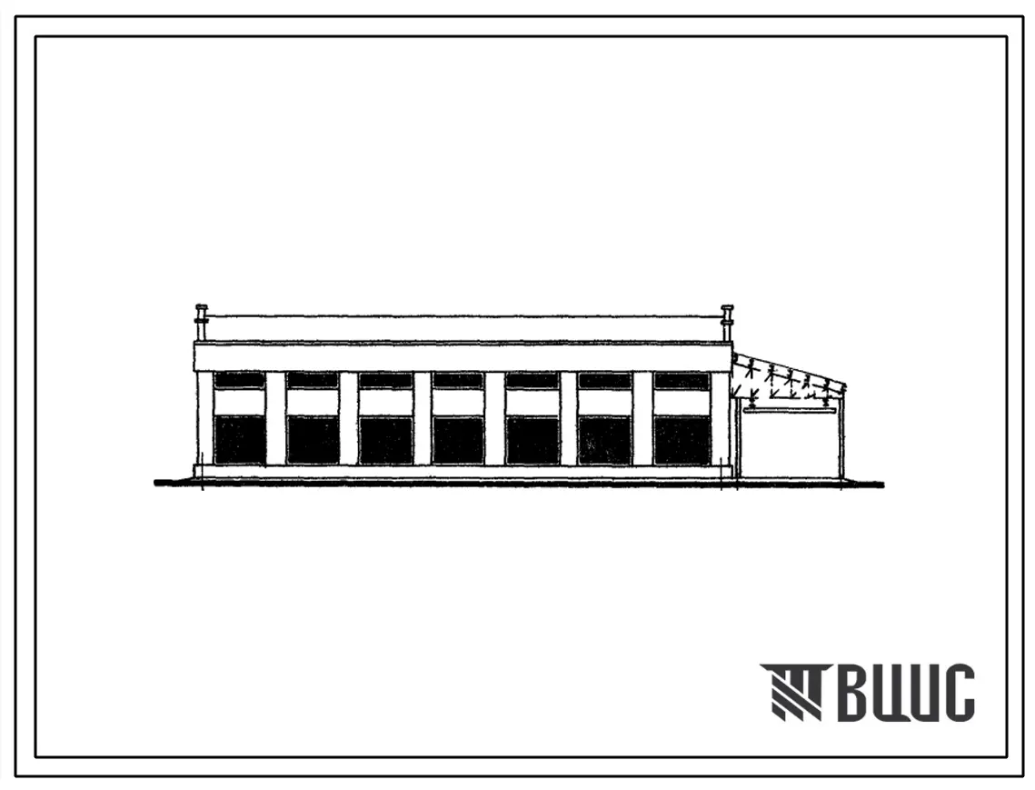 Типовой проект 816-111 Пункт технического обслуживания тракторов и других специальных машин механизированных отрядов Р/О «Сельхозтехника» на 50 машин.