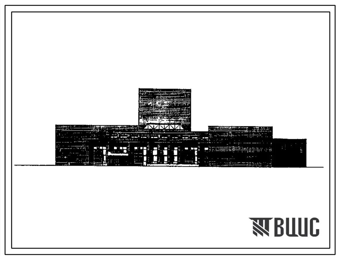 Типовой проект 264-12-318.92 Культурно – Досуговый центр (дом культуры) с залом на 600 мест. Стены из кирпича.