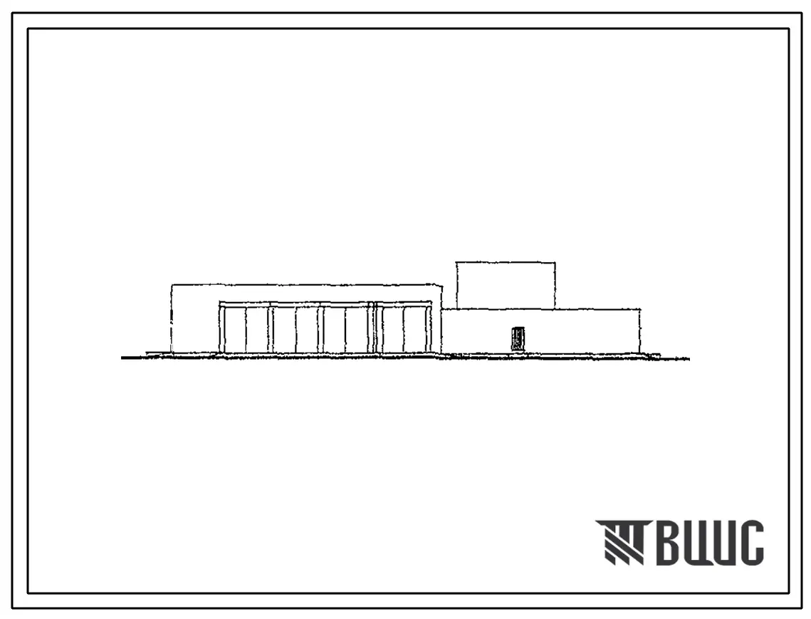 Типовой проект ЦВП-81 (12-53-КК) Комплексное хозяйственное здание на 100 человек со стенами из кирпича