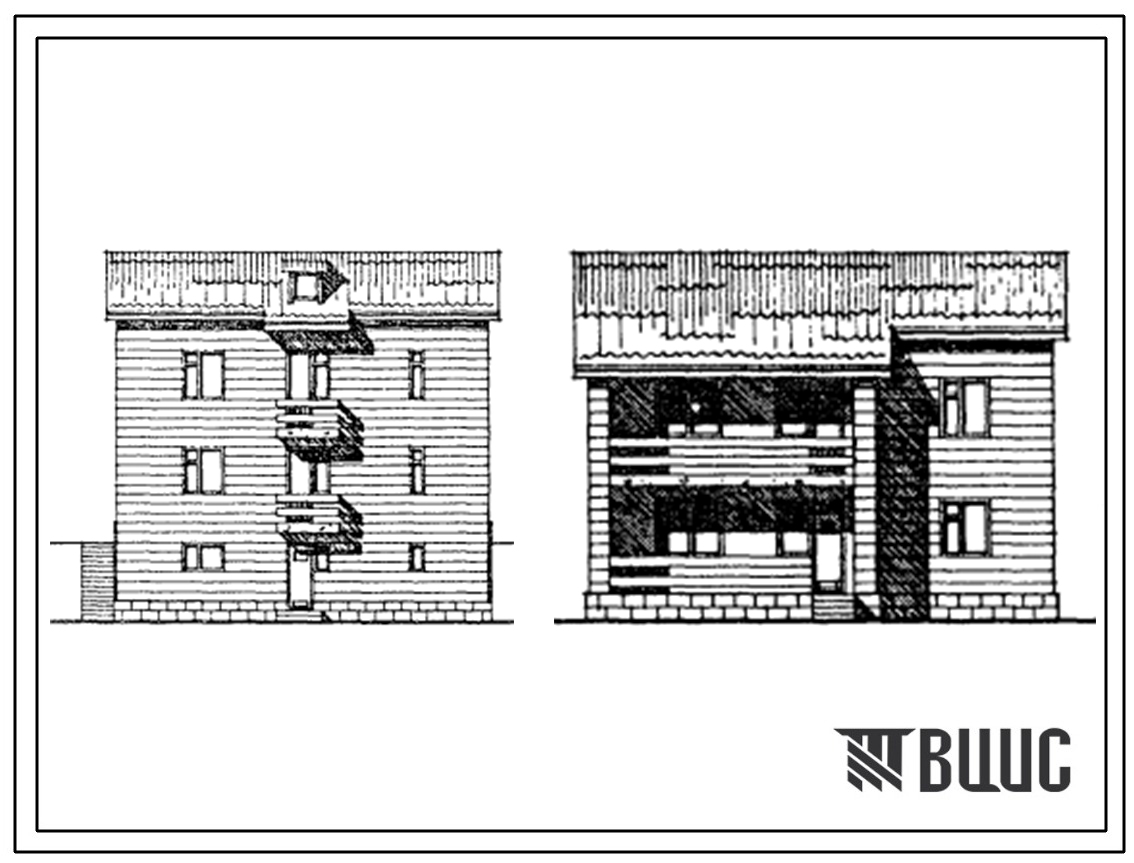 Типовой проект 145-18-27с.13.87 Одноквартирный 2-этажный 5-комнатный жилой дом (стены из туфового камня) на крутом рельефе. Для государственного строительства в сельской местности Армянской ССР