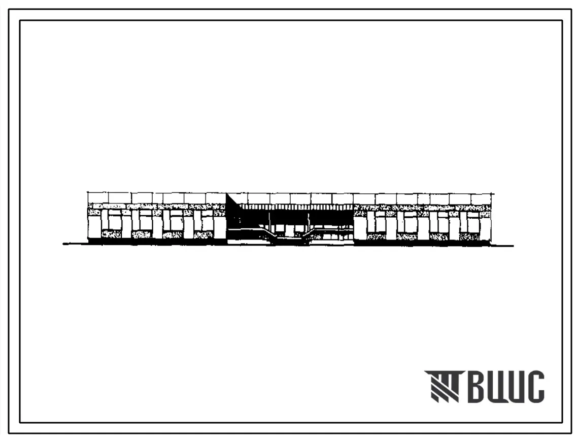 Типовой проект 213-1-272.84 Детские ясли-сад на 50 мест. Здание одноэтажное. Стены из легкобетонных блоков.