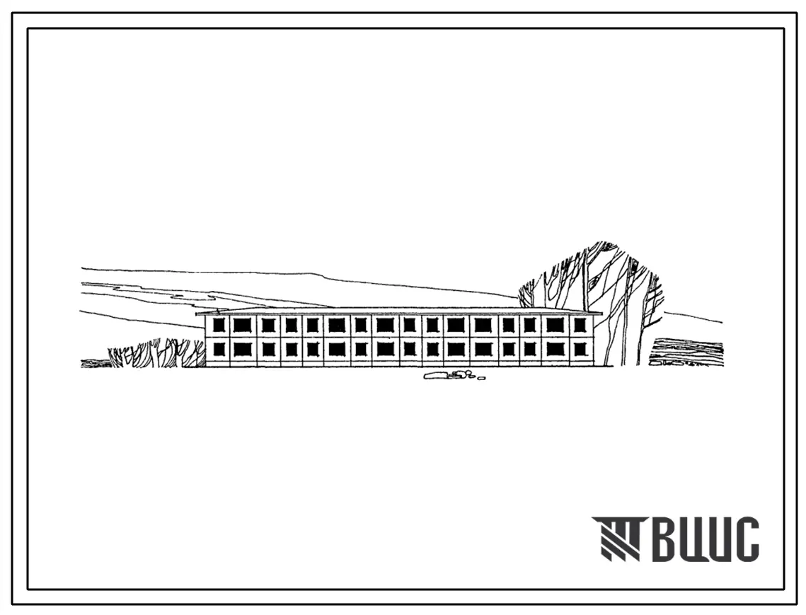 Типовой проект 1-464А-39/66 2-этажный трехсекционный крупнопанельный 18-квартирный дом с 2-3 комнатными квартирами.