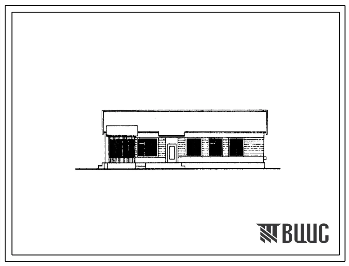 Типовой проект 184-52-92С Одноэтажный одноквартирный пятикомнатный жилой дом, для строительства в 3 строительно-климатической зоне в районах с сейсмичностью 9 баллов.
