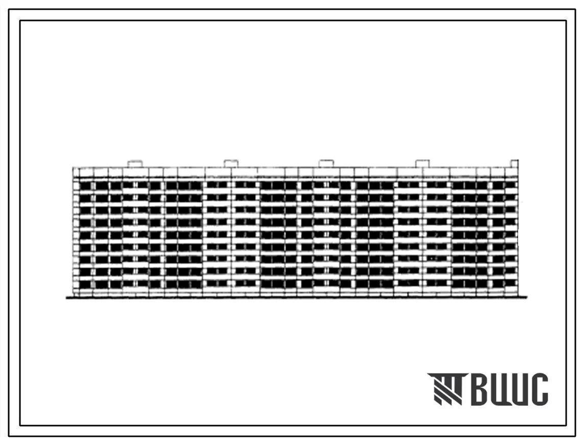 Типовой проект 1Лг-600А-7 Девятиэтажный девятисекционный дом на 322 квартиры (однокомнатных 70, двухкомнатных 72, трехкомнатных 160, четырехкомнатных 2, пятикомнатных 16).