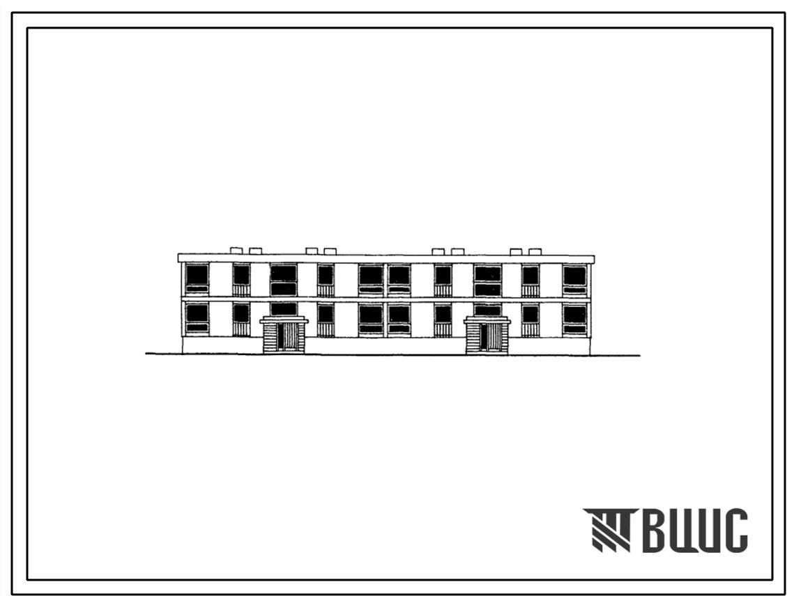 Типовой проект 113-23-36 Двухэтажный дом на 8 квартир для строительства в Эстонской ССР.