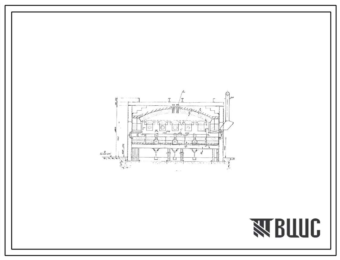 Проект 35666 Печь конвейерная для нагрева заготовок под навивку пружин размерами пода 3,7х1,5 м, на мазуте