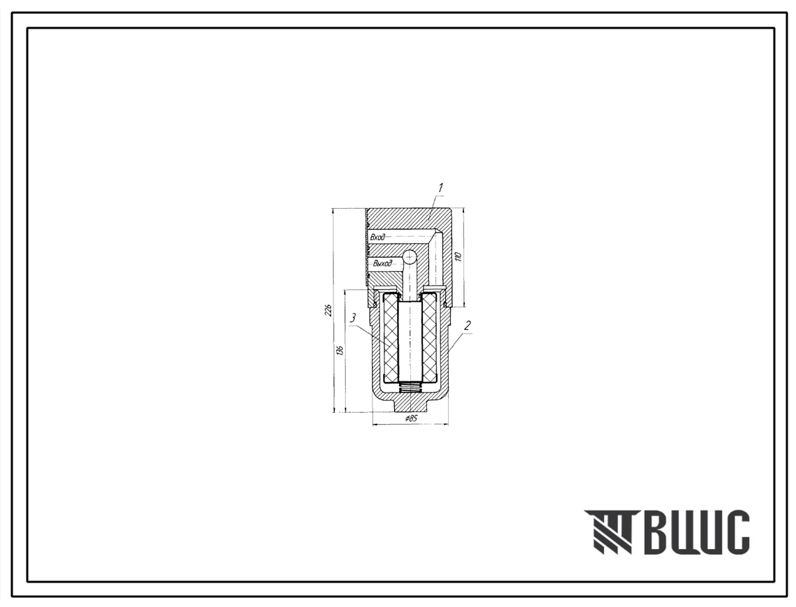 Шифр 1ФГМП2,5-10 Фильтр напорный 1ФГМП2,5-10