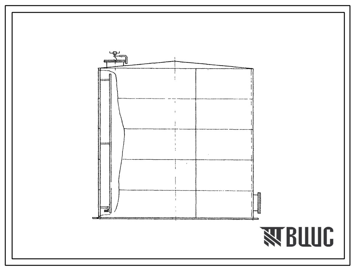 Типовой проект 705-4-69 Стальной вертикальный резервуар для неагрессивных химических продуктов емкостью 320 м?.