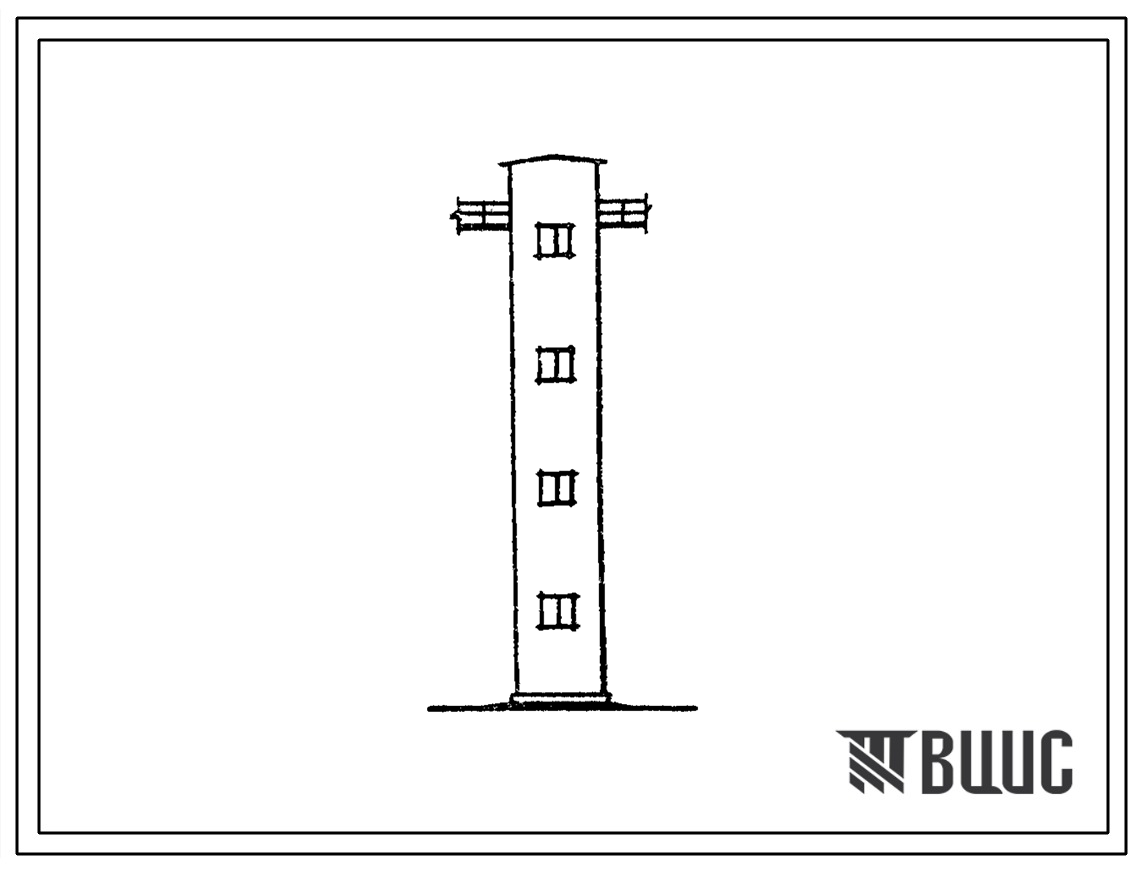 Типовой проект 902-5-45.87 Башня обслуживания для резервуаров метантенков объемом 4000 куб.м