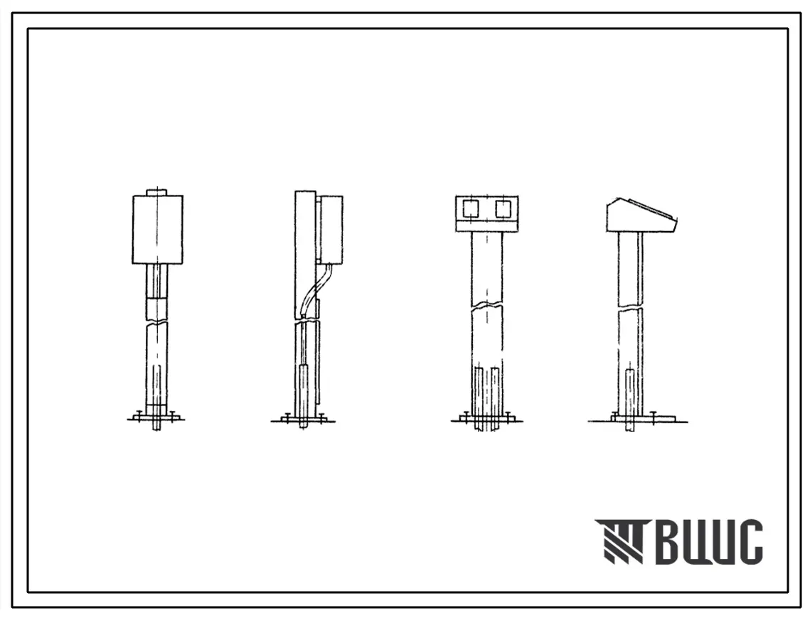 Серия 5.407-10 Установка кнопок ПКЕ и ПКУ и переключателей ПП на стойках и токопроводы. Материалы для проектирования.