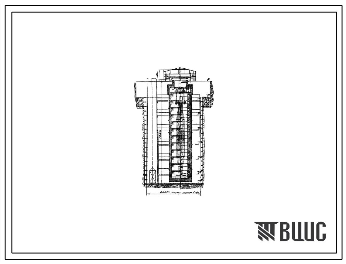 Проект 35943 Печь термическая вертикальная размером Д=2,3х14,0 м на газе