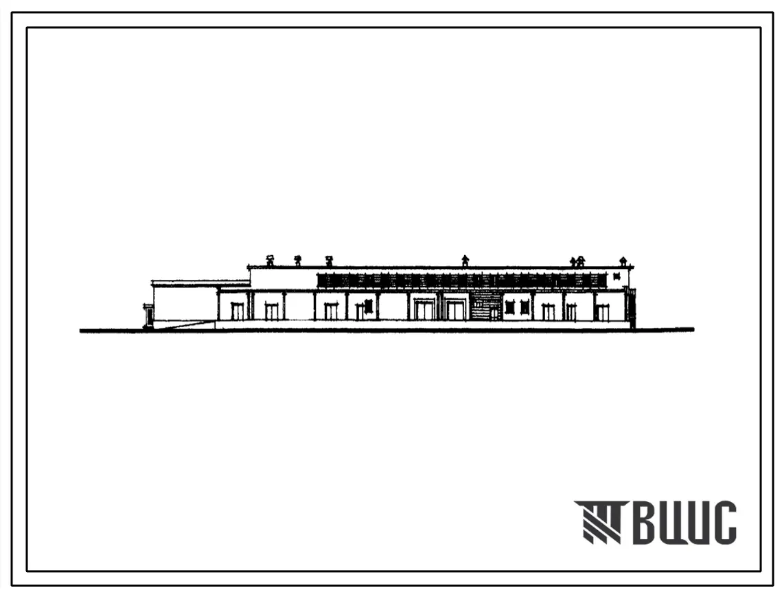 Типовой проект 701-3-8 Склад для хранения продовольственных и промышленных товаров площадью 2500 м2.