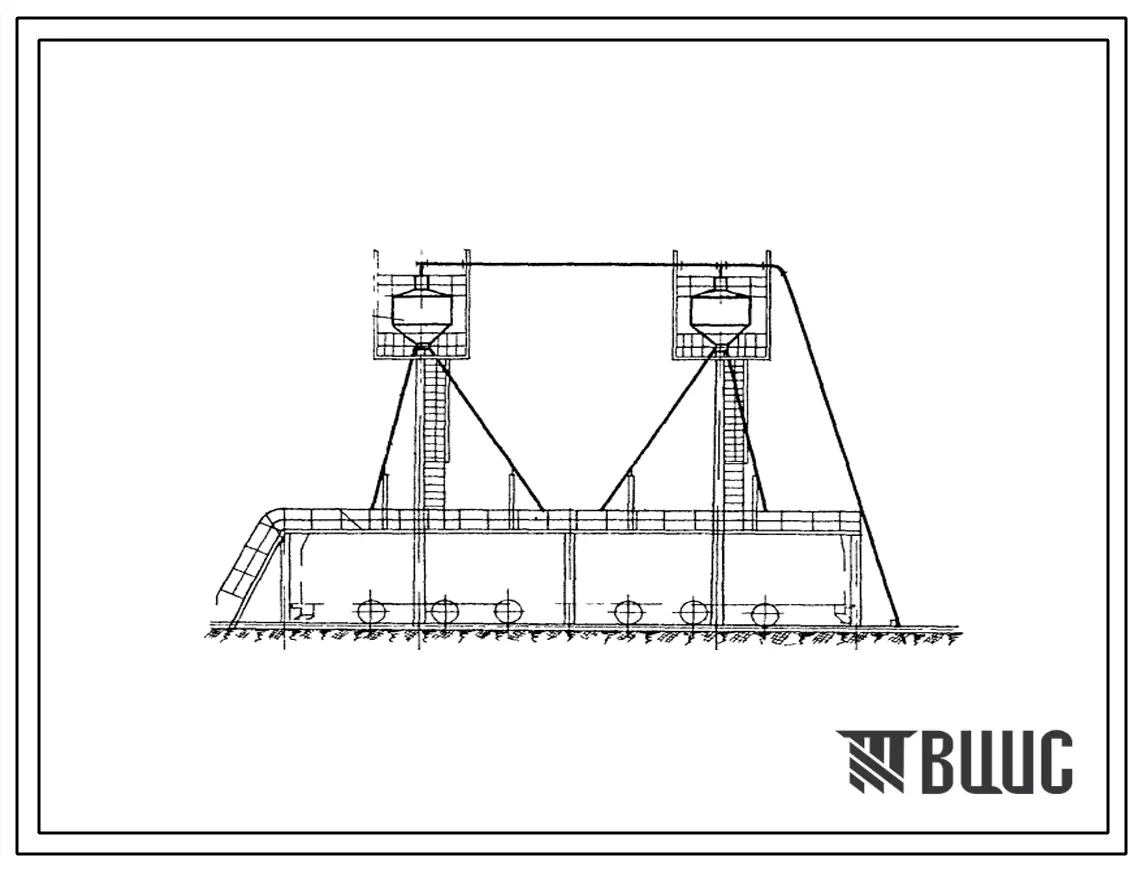 Типовой проект 501-89 Экипировочные устройства для электровозов и тепловозов. Пескораздаточные устройства на деповских и приемо-отправочных путях.
