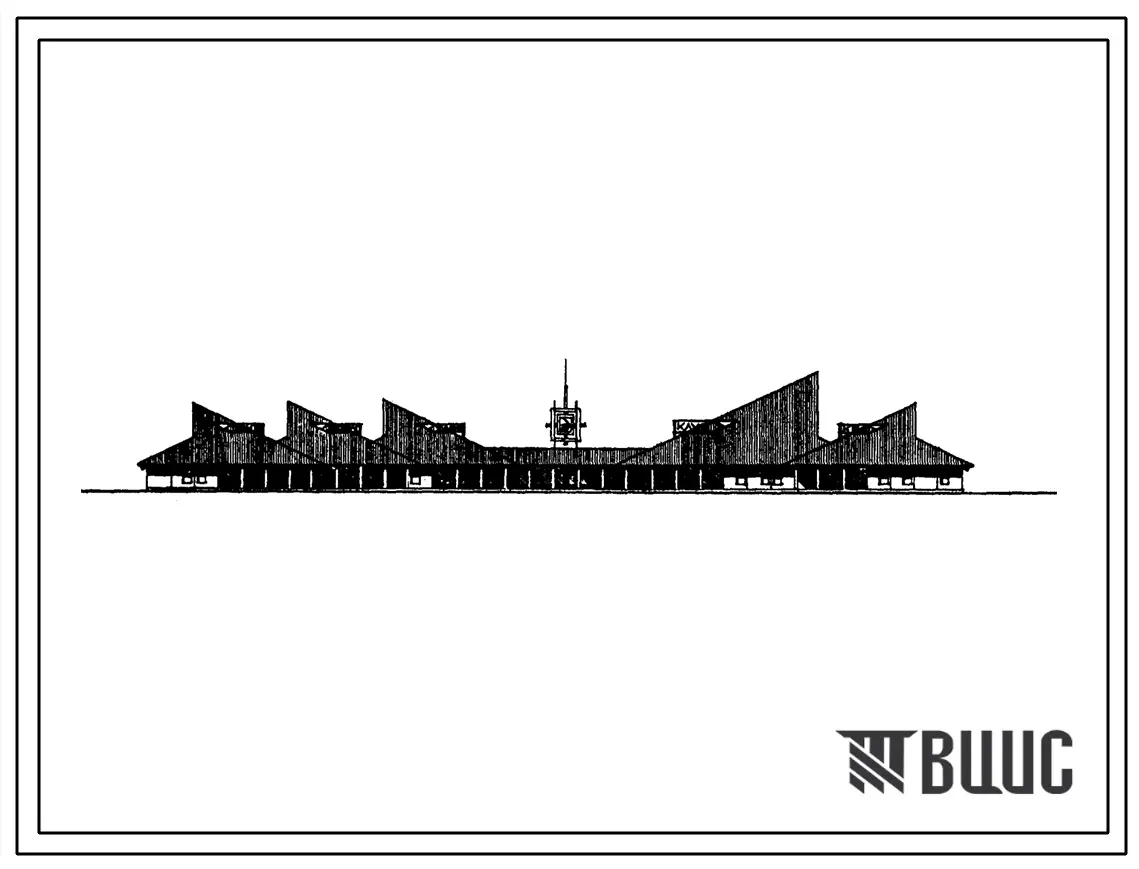 Типовой проект 271-031-96.86 Общественный центр сельского поселка. Тип III(в клееных деревянных конструкциях)