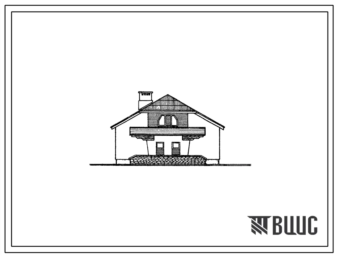 Типовой проект 411-1-18/74 Одноквартирный двухкомнатный кордон