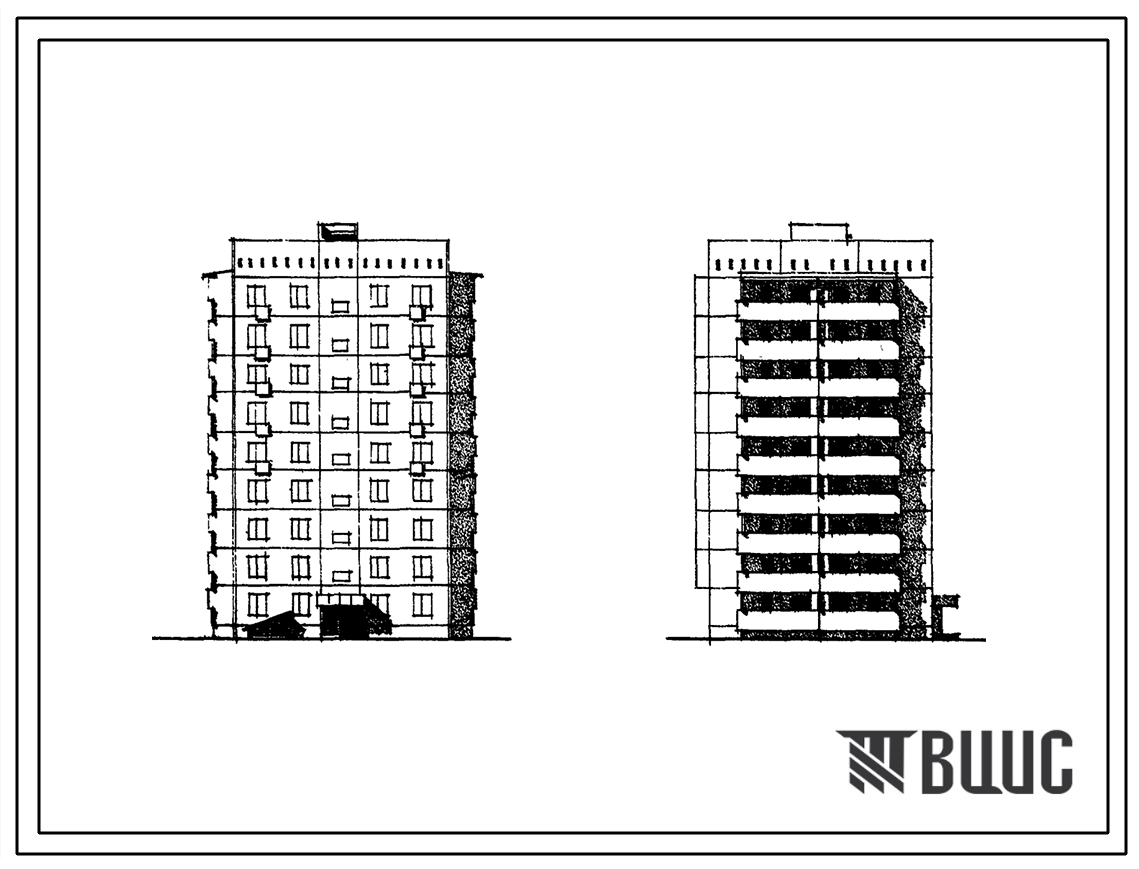 Типовой проект 111-148-30сп Девятиэтажный односекционный жилой дом на 36 квартир.
