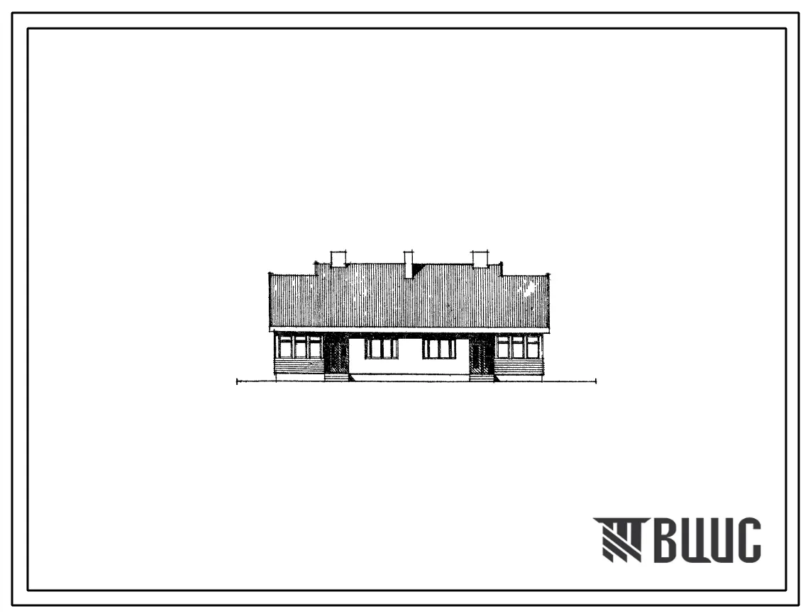 Типовой проект 144-12-150 Двухэтажный двухквартирный блокированный дом в двух уровнях на 2 четырехкомнатные квартиры типа 4Б с упрощенным благоустройством (люфт-клозетами). Для строительства в 1В климатическом подрайоне, 2 и 3 климатических районах