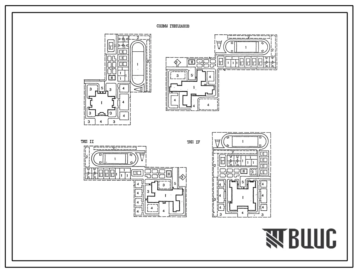 Типовой проект 310-04-10.88 Участки общеобразовательных школ