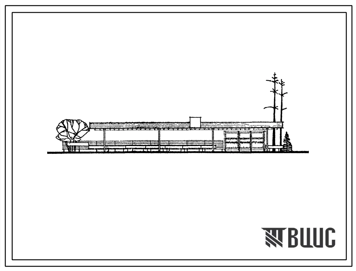 Типовой проект 310-2-3 Киоски и летние павильоны общественного питания (павильон «Мороженое, соки, воды») из сборных конструкций заводского изготовления (из щитов в металлической обвязке).
