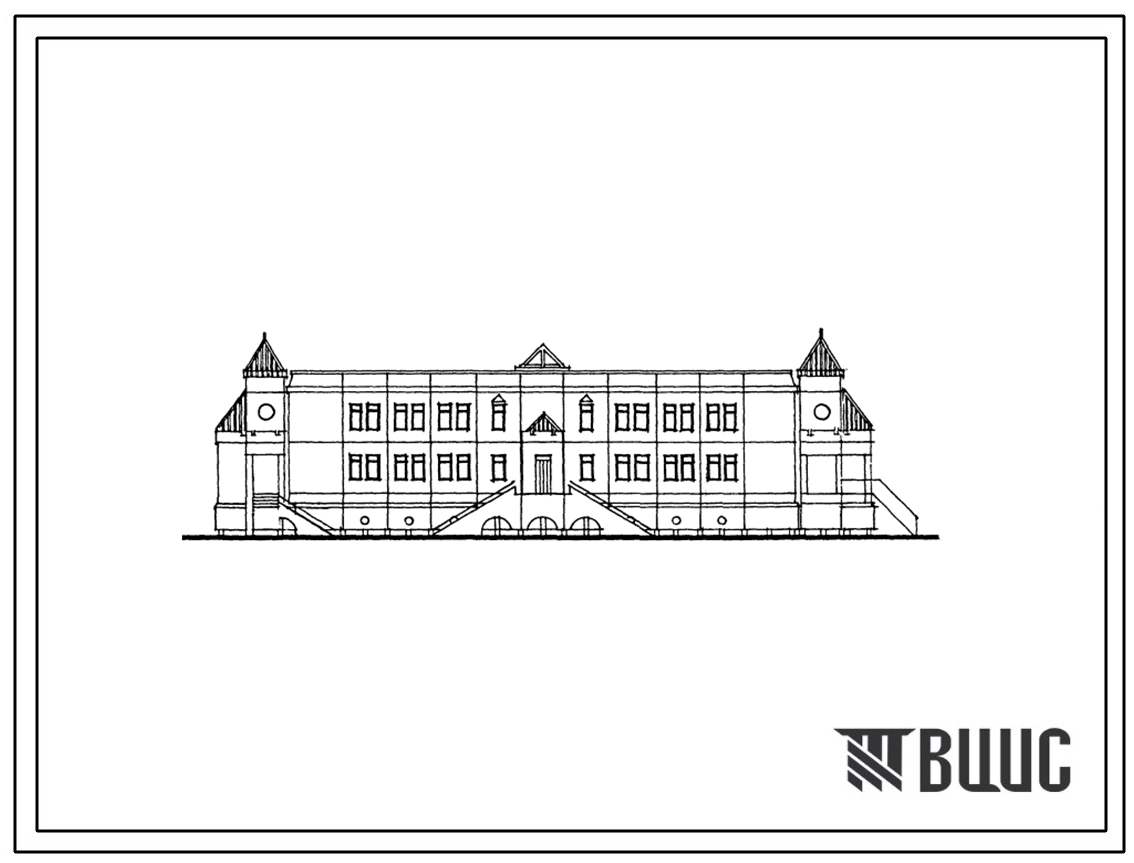 Типовой проект 211-01-479м.88 Детские ясли - сад на 95 мест. Грунты вечномерзлые. Здание двухэтажное. Стены из трехслойных железобетонных панелей по серии 1.090.1-4м.