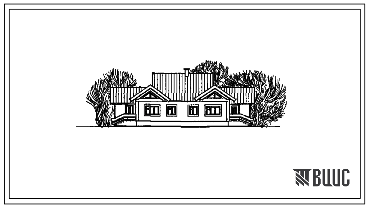 Типовой проект 261-22-38.90 Сельское отделение связи (для поселков до 500 жителей). Здание одноэтажное. Стены из трехслойных керамзитобетонных панелей на гибких связях.