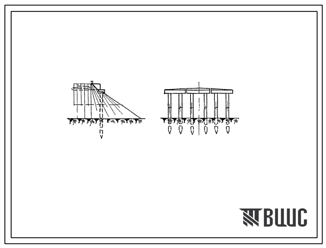 Серия 3.503-3 Свайные и стоечные опоры под унифицированные пролетные строения длиной до 18 м для мостов и путепроводов на автомобильных дорогах. Материалы для проектирования.
