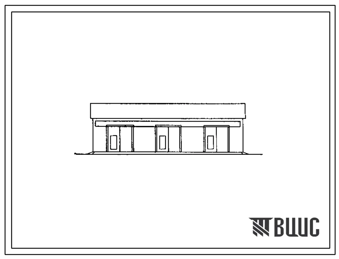 Типовой проект 816-2-18.85 Теплая стоянка на 12 тракторов. Предназначена для межсменного хранения тракторов. Размеры здания - 12x18 м. Расчетная температура: -30°С. Стены – кирпичные. Покрытие - асбестоцементные плиты по металлодеревянным фермам