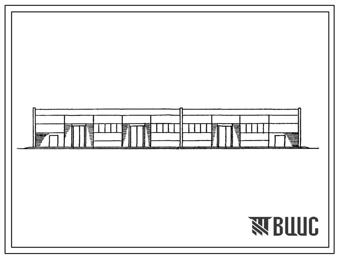 Типовой проект 709-9-15 Склад материалов площадью 970 м2 для предприятий горной химии.