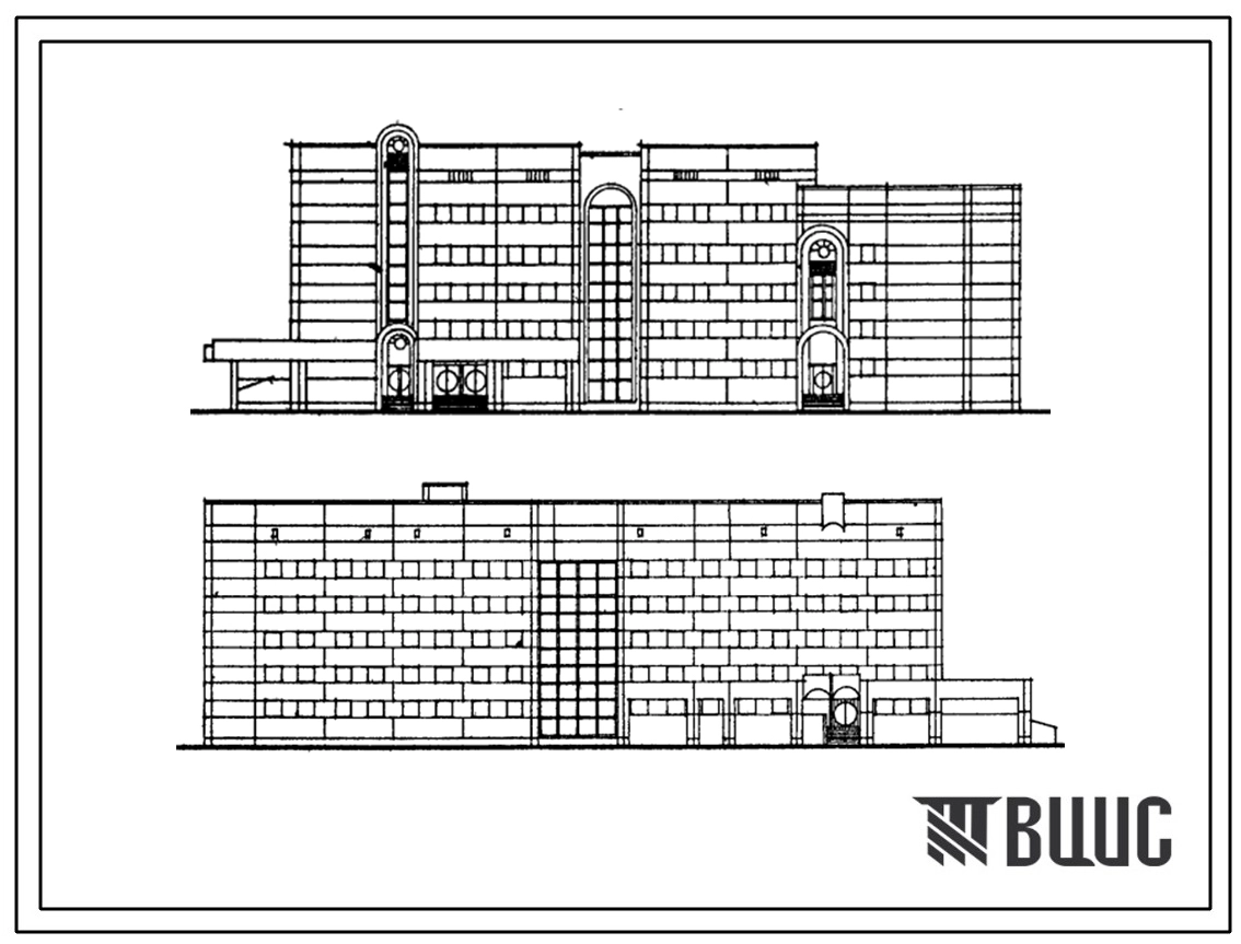 Типовой проект 252-07-23.89 Терапевтический корпус на 240 коек для расширения больниц (объёмно-планировочное решение). Здание пяти-, шестиэтажное. Каркас по серии 1.020-1/83. Стены из керамзитобетонных панелей по серии 1.030.1-1.