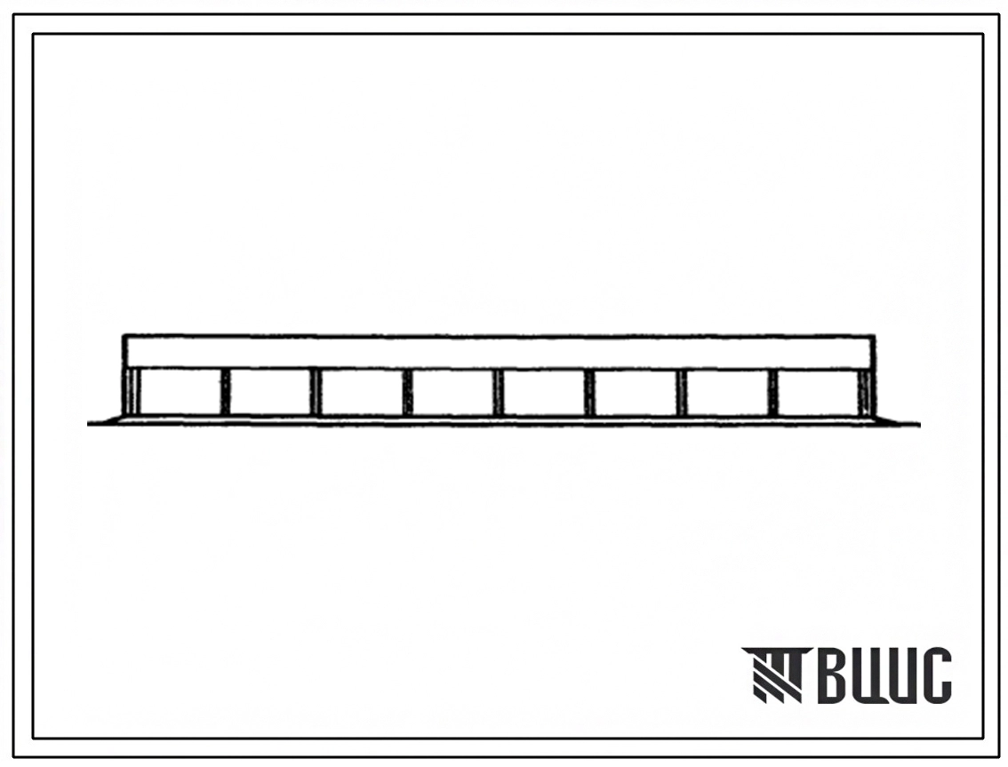 Типовой проект 803-4-25.83 Трехстенный навес на 1000 ремонтных ярок