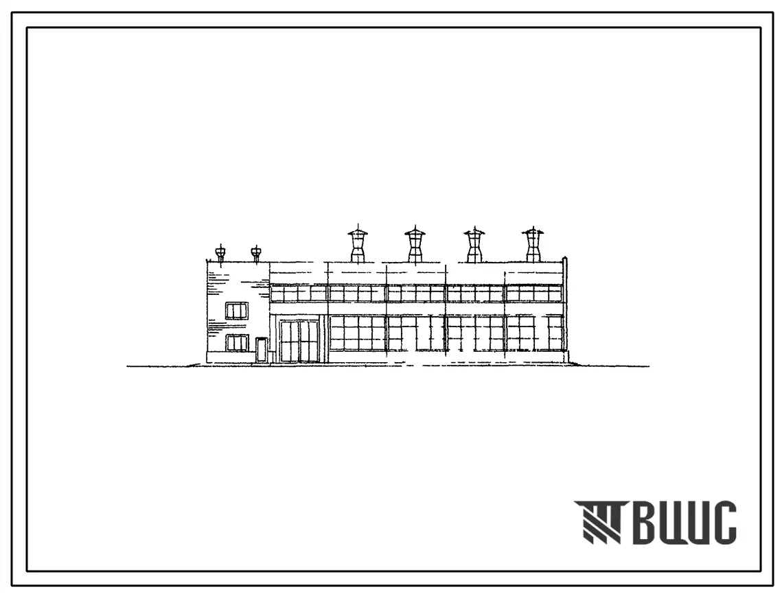 Типовой проект 904-1-23 Компрессорная станция а 3 компрессора 4М10-100/8. Комплекс наземных зданий и сооружений рудников производительностью от 300 до 1000 тыс. т руды в год