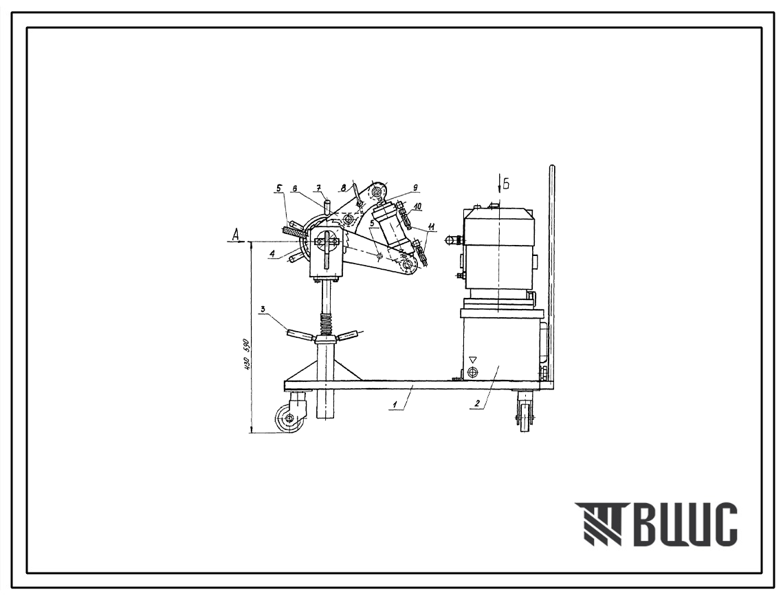 Шифр ГГБГ-3.ПС Гайковерт гидравлический буксовой гайки типа ГГБГ-3
