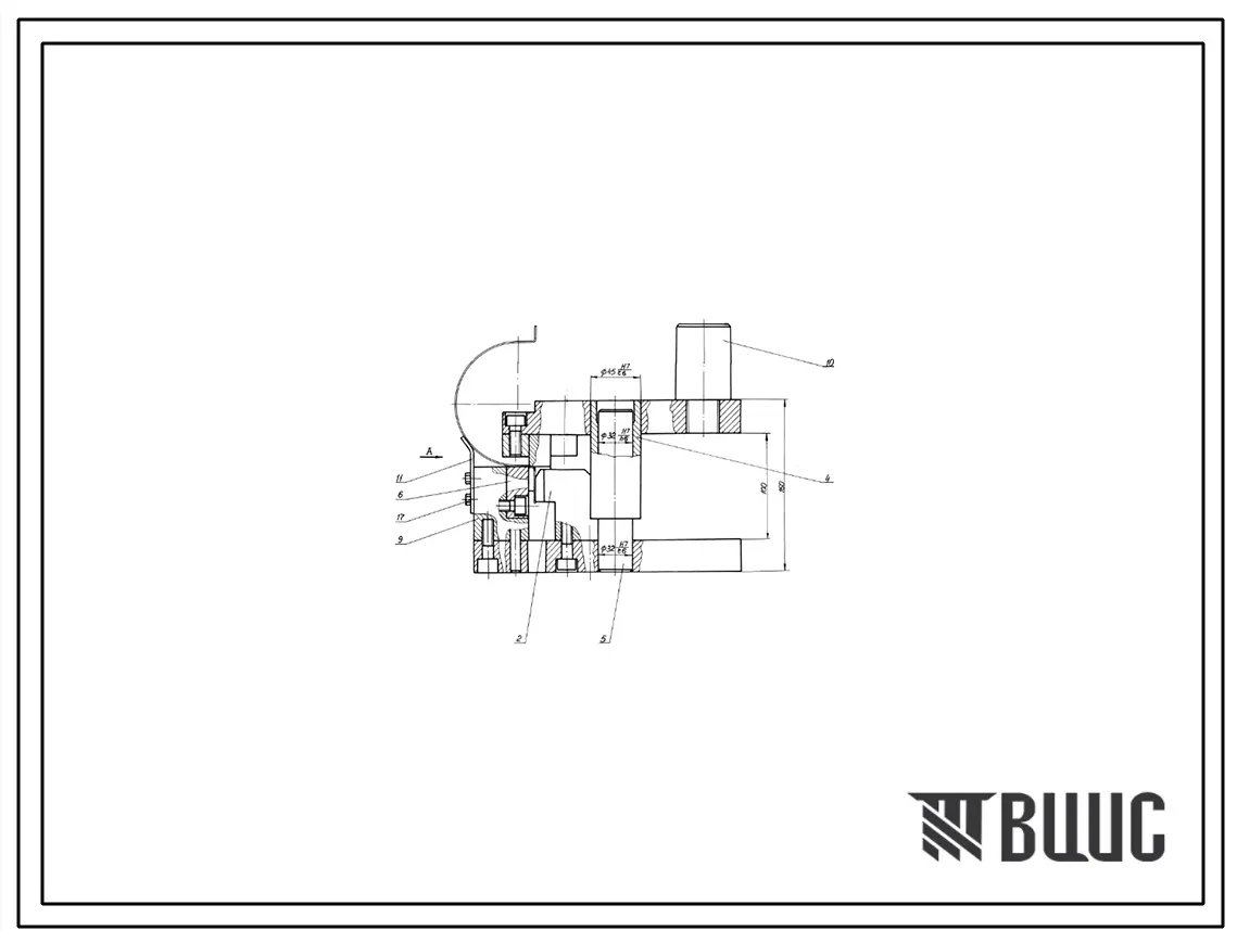 Проект 58129 Штамп для обрезки внутреннего облоя полуотвода Ду25; δиз=40 мм