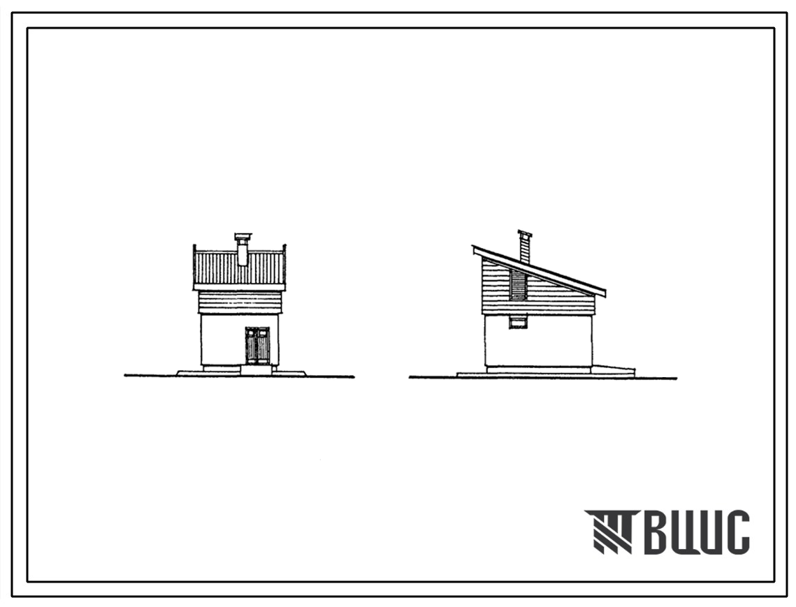 Типовой проект 193-000-719м.87 Хозяйственные постройки. Помещение для содержания скота.