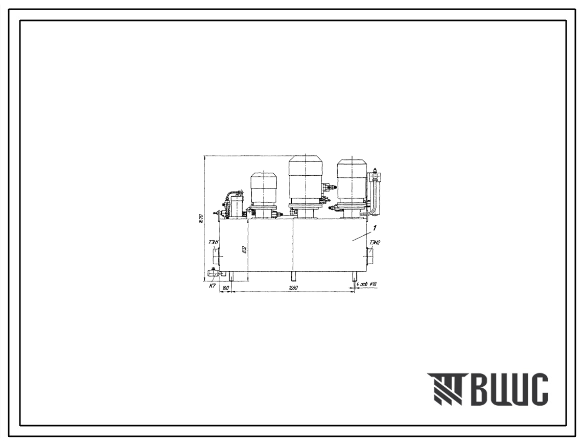 Шифр С1100-Б-309-140.ПС Насосная установка С1100-Б-309-140