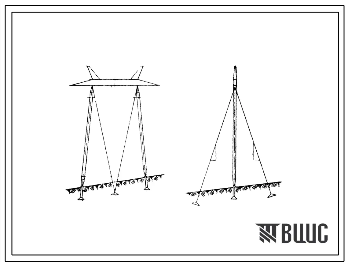 Серия 3.407-48 Стальные опоры ВЛ 500 кв (болтовые оцинкованные). Материалы для проектирования.