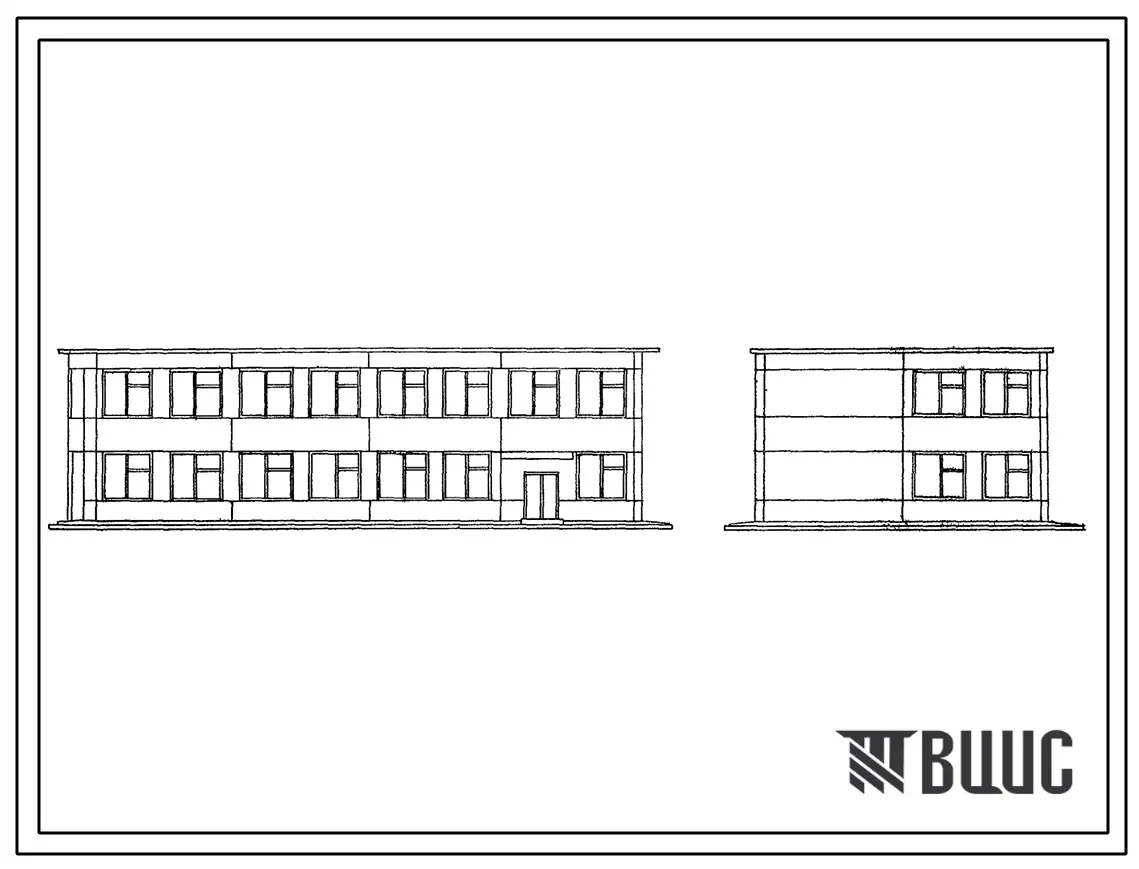 Типовой проект 901-3-75 Служебный корпус для станции очистки воды поверхностных источников с содержанием взвешенных веществ до 2000 мг/л производительностью 50 тыс. м3/сутки