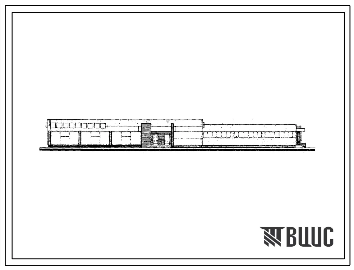 Типовой проект 272-13-58с Здание продовольственного магазина самообслуживания «Универсам» торговой площадью 650 м2. Для строительства в IVА и IVГ климатических подрайонах сейсмичностью 7, 8 и 9 баллов.
