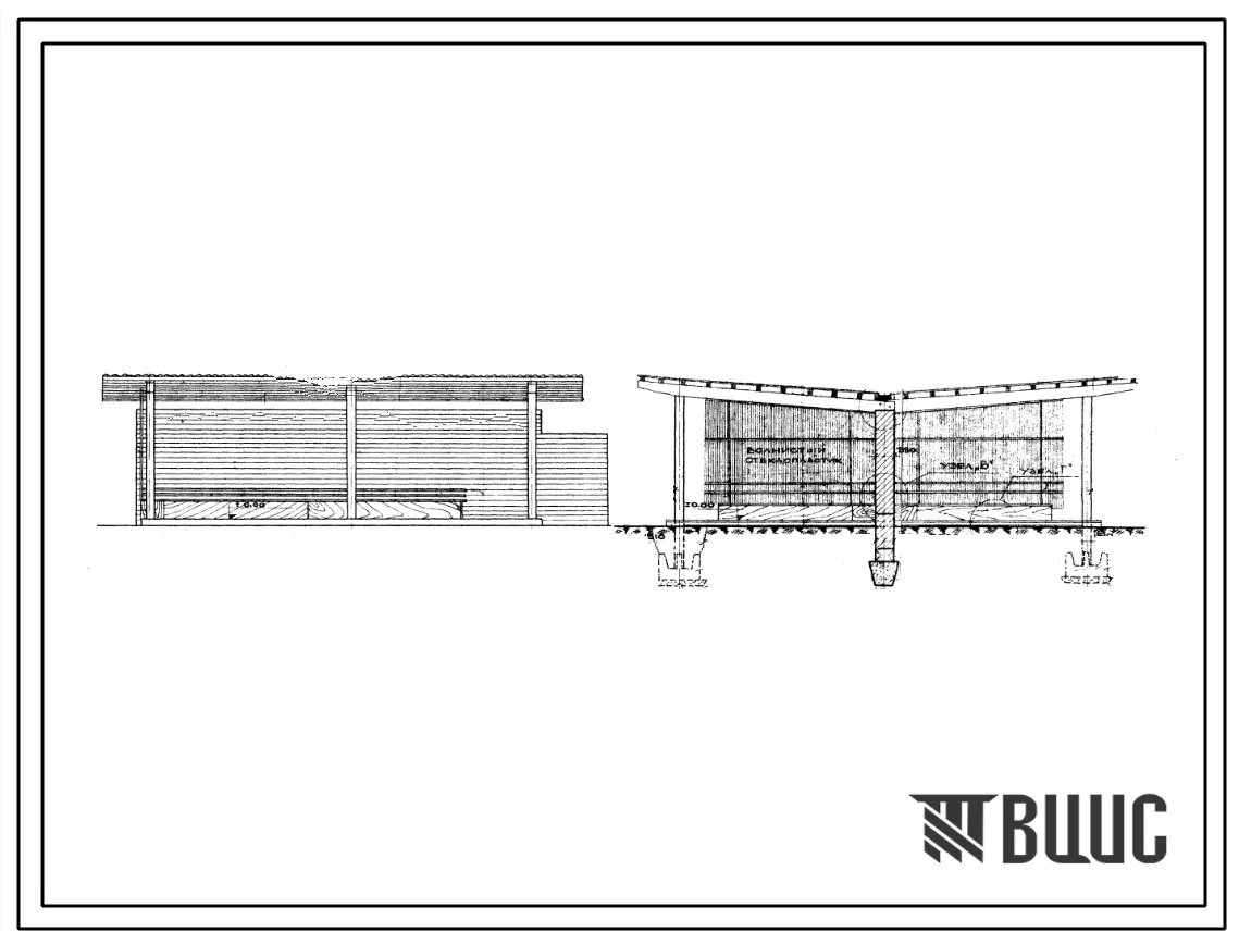 Шифр МФ-70 Теневой навес для детских учреждений Тип I (1967 год)