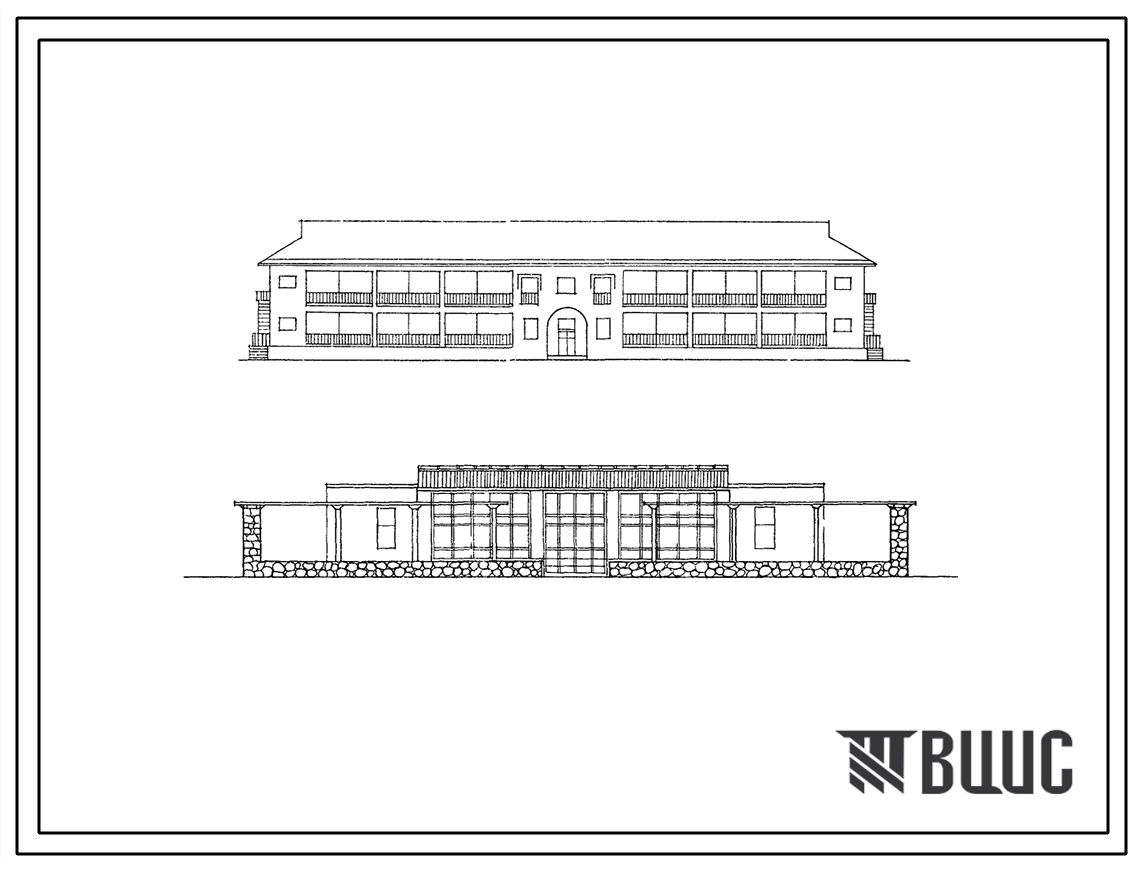 Типовой проект 1-01-8 Летняя гостиница на 118 человек для районов Кавказских Минеральных вод