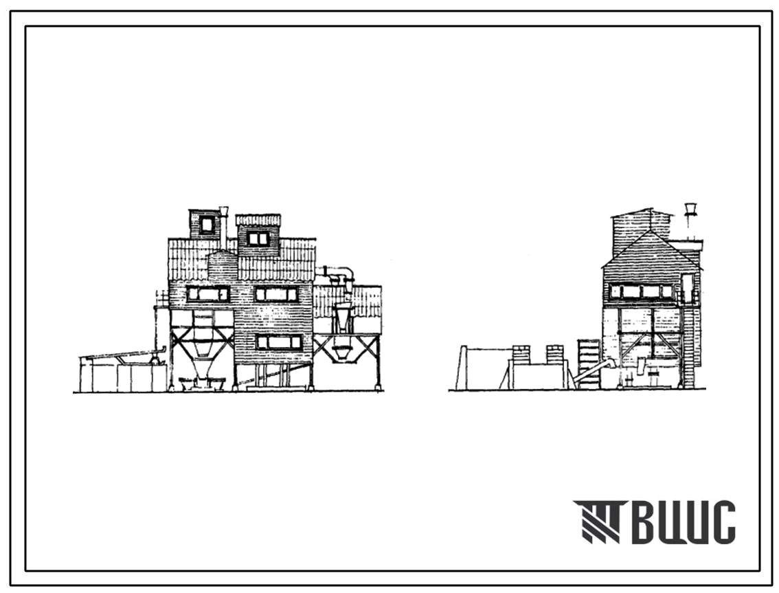 Типовой проект 812-23 Цех для очистки семян производительностью 5 т/час на базе зернорисоочистительного агрегата ЗАР-5.