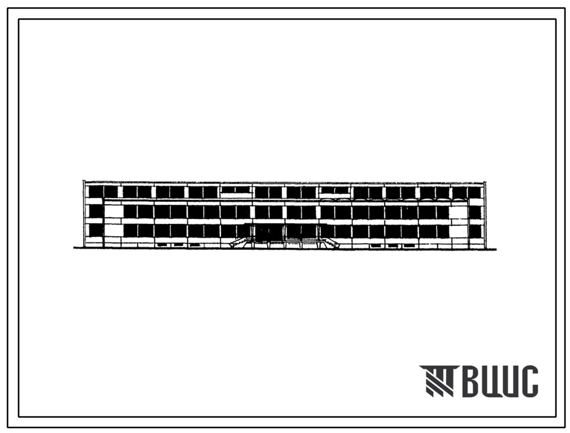 Типовой проект 2С-02-9/66 Универсальное здание общеобразовательной школы на 24 классных помещения (960-1000 ученических мест). Для строительства в г.Ленинграде и Ленинградской области.