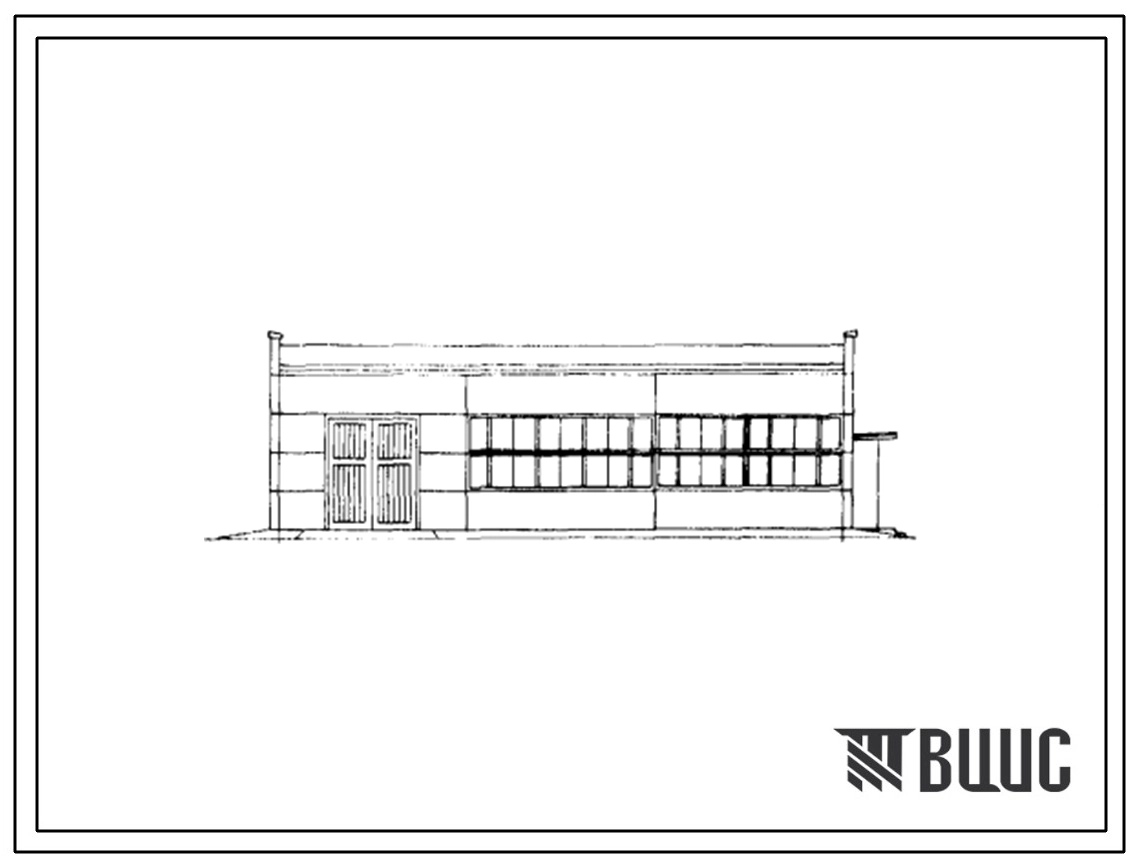 Типовой проект 407-9-6 Здание вспомогательного назначения на подстанциях, тип II для централизованного ремонта оборудования.